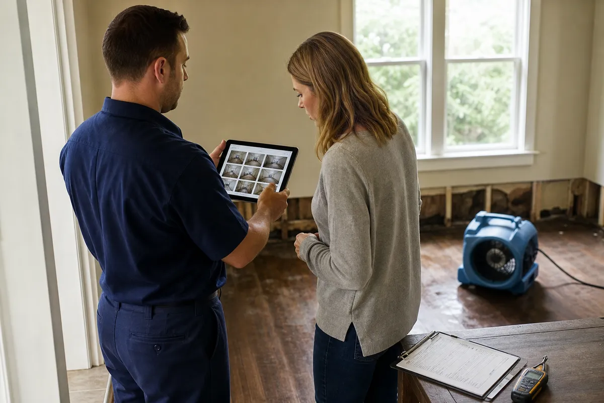 Insurance claim documentation for Lower Manhattan property restoration